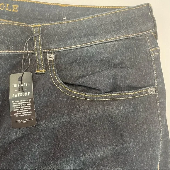 NWT American Eagle Outfitters Slim 40W X 34L Extreme Flex Denim Dark Blue Jeans - Picture 3 of 16